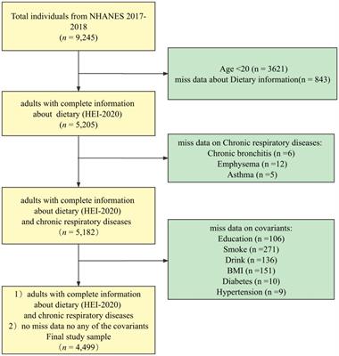 Association of the Healthy Dietary Index 2020 and its components with chronic respiratory disease among U.S. adults